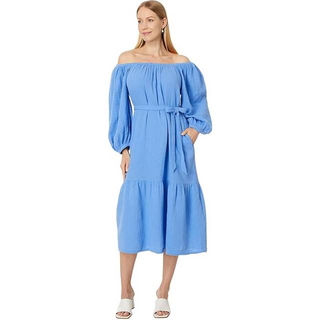 Tommy Bahama Coral Isle Off-The-Shoulder Midi Dress