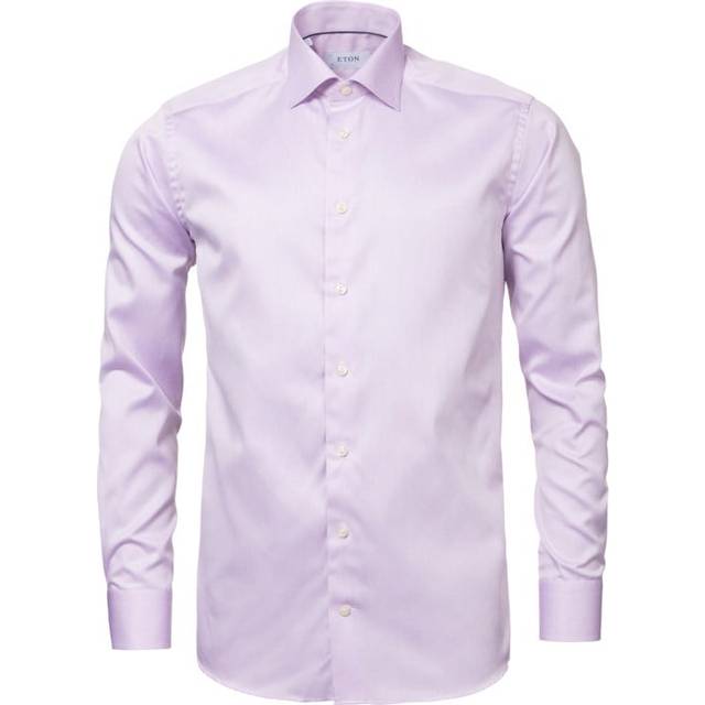 Signature twill-skjorta slim fit ljuslila
