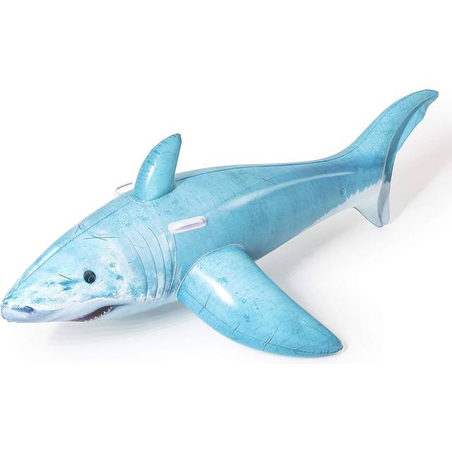 Bestway 6' X 40"/1.83M X 1.02M Realistic Shark Ride-on, Blue