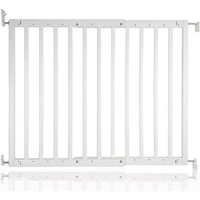 (White) Safetots Chunky Wooden Screw Fit Stair Gate