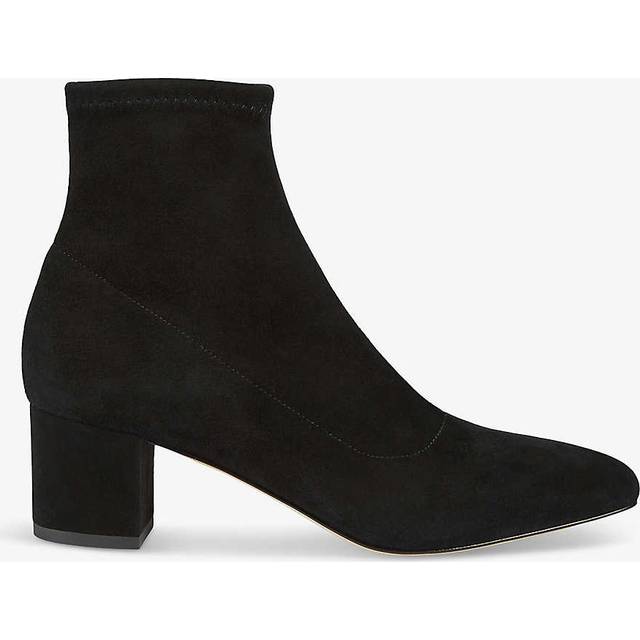 Lk Bennett Womens Bla-black Grove Stretch Heeled Suede Ankle Boots Eur 42/ 9 Uk Women - BLA-BLACK