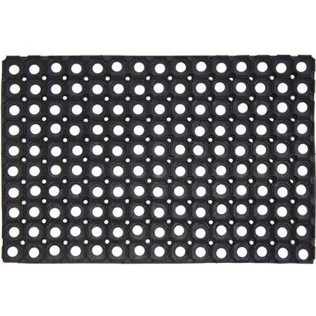 Jvl rondo rubber ring heavy duty outdoor entrance door mat, 40 x 60 cm