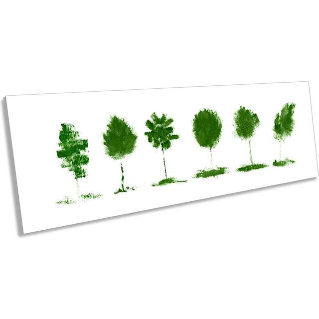 Floral Trees Collection PANORAMA CANVAS WALL ARTWORK Print Art (45.72cm H x 137.16cm W x 2cm D)