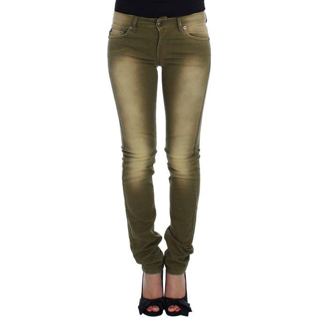 Cavalli Women Wash Slim Fit Cotton Stretch Jeans - W24 - green (W27)