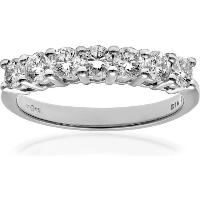 (J) Jewelco London Platinum Eternity Ring, H/SI Certified Diamonds, Round Brilliant, 0.75ct Diamond