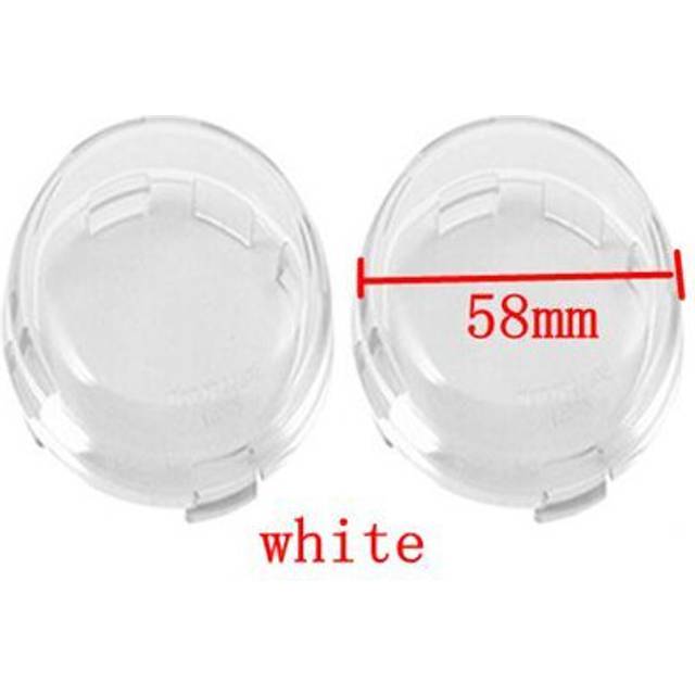 (white) 1156 1157 LED Turn Signal Indicator Light Bullet Lamp 2 inch Inserts Light