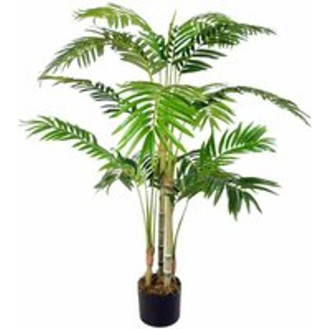 Large Artificial Palm Tree 120cm 120cm Areca 4ft Realistic Faux House Plants - Green (120cm H X 80cm W X 80cm D)
