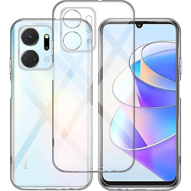Clear shockproof case for honor x7a silicone gel protective thin tpu cover uk