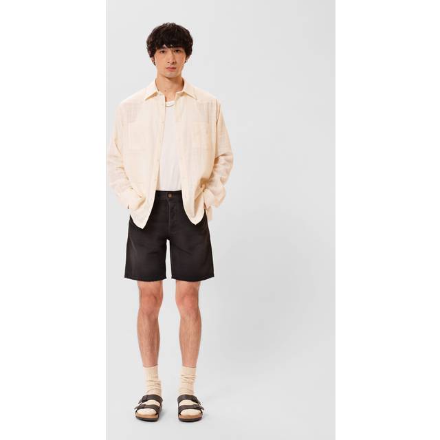 Nudie Jeans Seth Denim Shorts, Black