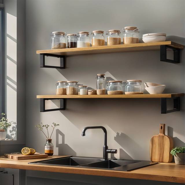 60Cm Long Floating Wall Shelf (Set Of 2) (50cm W X 20cm D)