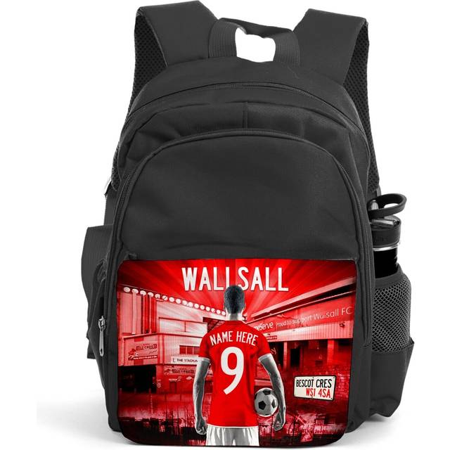 Personalised walsall backpack boys football school bag children pe kit af129