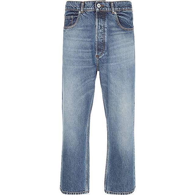 JW Anderson, Jeans, Herr, W32, Bomull, Korta Cropped Jeans med Vida Ben - blue (W32)