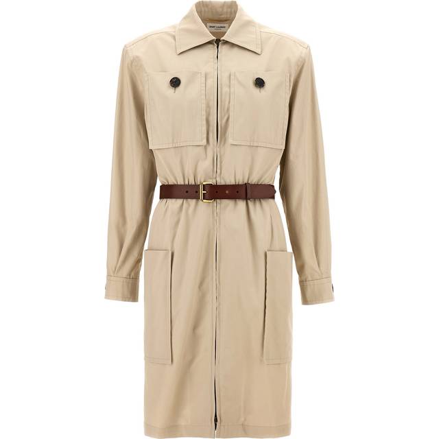 Saint Laurent-Saharienne Abiti Beige-Donna - 36FR
