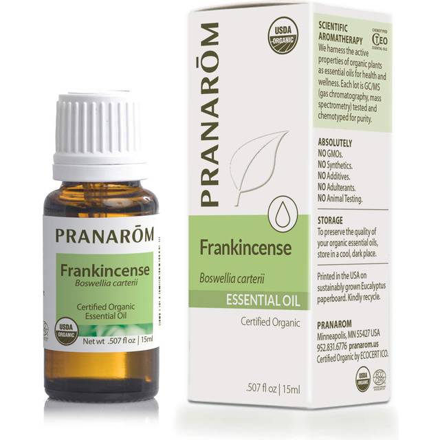 Pranarom USDA Certified Organic Frankincense Essential Oil (15ml)  100% Pure Undiluted Therapeutic Grade from Somalia for Aromatherapy  Diffuser  Skin