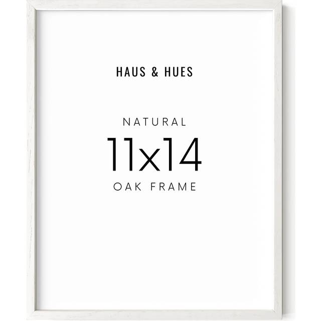 HAUS AND HUES 11x14 White Picture Frame - White 11x14 Picture Frame Wood  White Picture Frame 11x14 Wood Frame  Modern Picture Frame 11x14 P