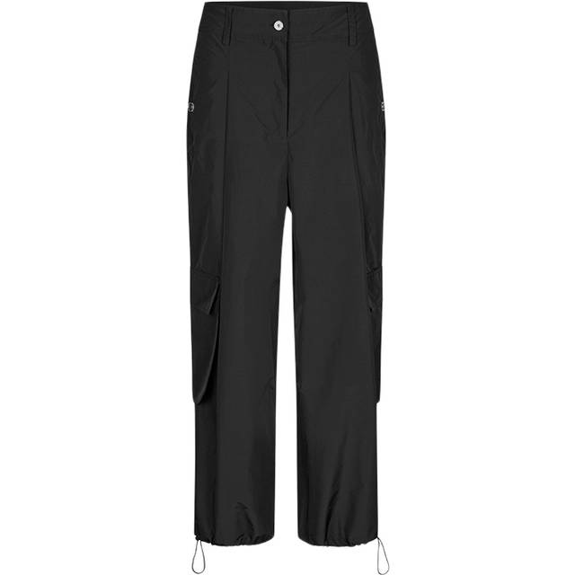 Stine Goya Sgchrissy, 2122 Liquid Taffeta Dam Cargo Byxor Stl. S - Från Magasin - Jet Black (S)