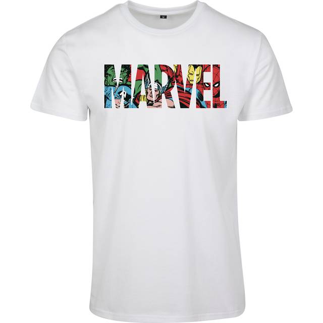 Merchcode MC Marvel Logo Character Tee White / M T-shirt
