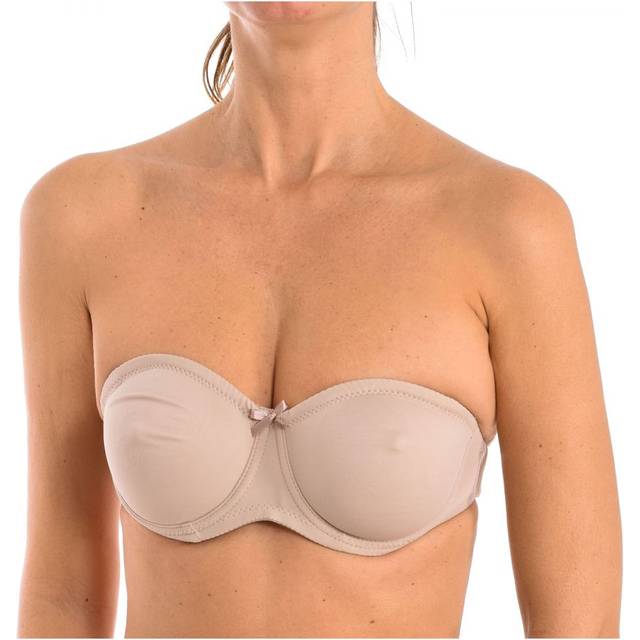 Selene LENA WoMens invisible non-padded underwire bra - Beige - Size 32C