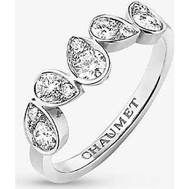 Chaumet Womens White Gold Jos&#233;phine Ronde D&#39;aigrettes 18ct White-gold and 0.53ct Brilliant-cut Diamond Ring 50mm - WHITE GOLD