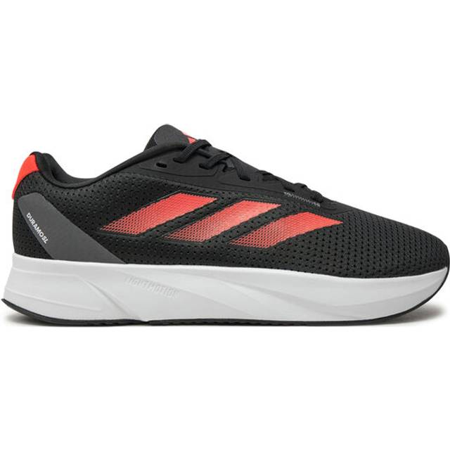 adidas För Män Duramo SL Running Shoes, CARBON BLACK/SOLAR RED/GREY SIX, 46 2/3 EU