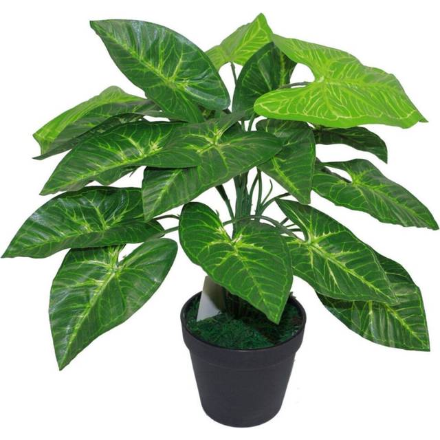 Leaf - 45cm Design uk Realistic Large Artificial Foliage Plant with Pot