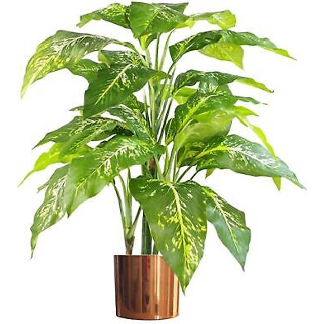 6 x 100cm Artificial Hanging Maidenhair Fern Plant Light Green