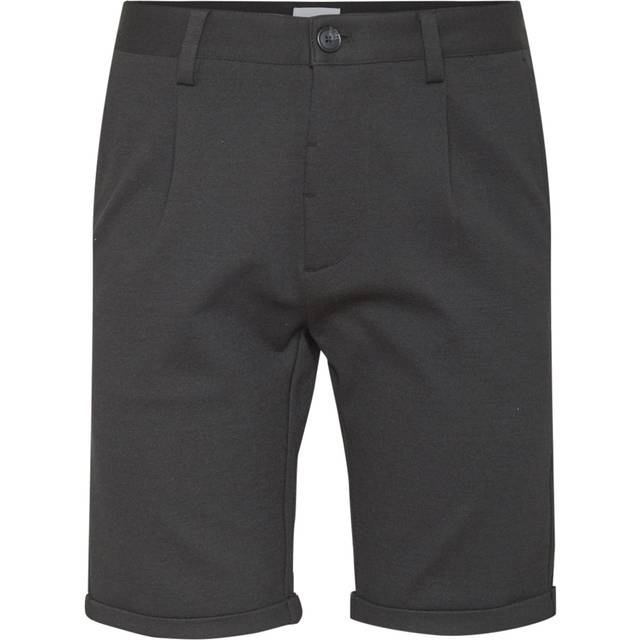 Lindbergh Bukser med lægfolder sort-meleret - 56-58