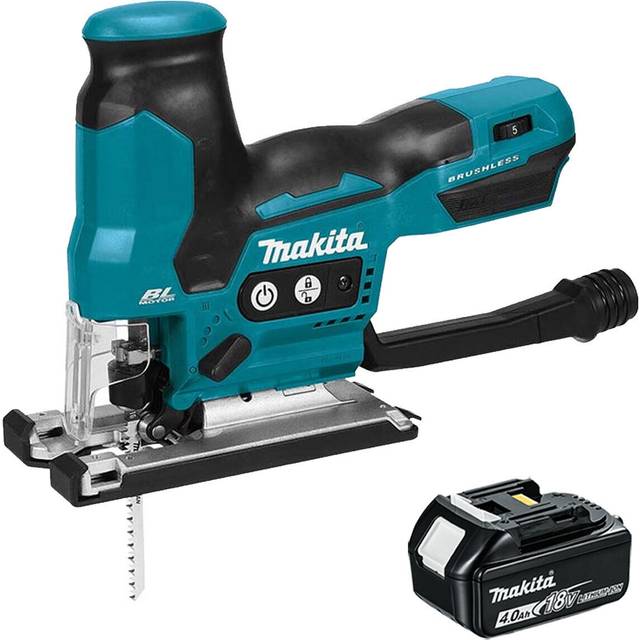 DJV185Z 18v lxt Brushless Barrel Handle Jigsaw + 50 Mixed Blades + Case - Makita