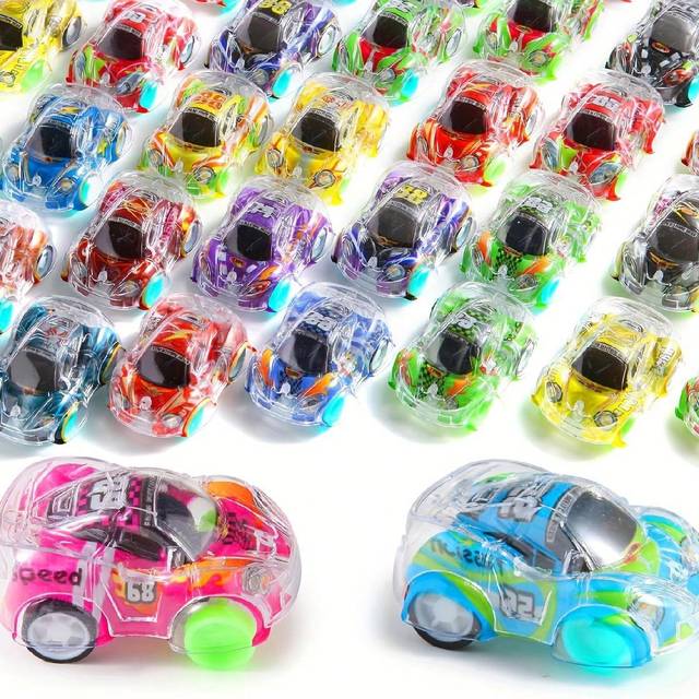 SHEIN 10pcs Random Mini Pull Back Cars Set,Colorful Party Gift Toys For School Holiday Fun & Educational Science Education! School Supplies Toys Car,Boys Pa