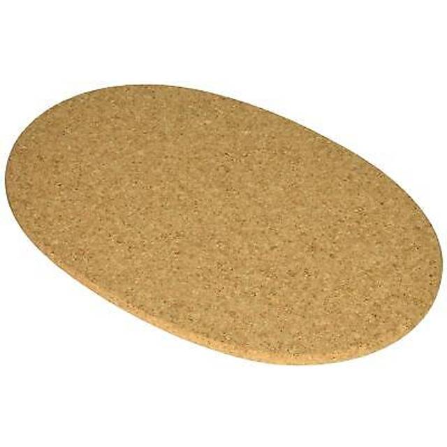 "Linden Sweden Jonas Round Cork Trivet - Water Absorbent - Perfect for Plants  Hot Pots  Pans  Mugs  and Glasses (13"""""""" x 8 1/2"""""""" (1pack))"