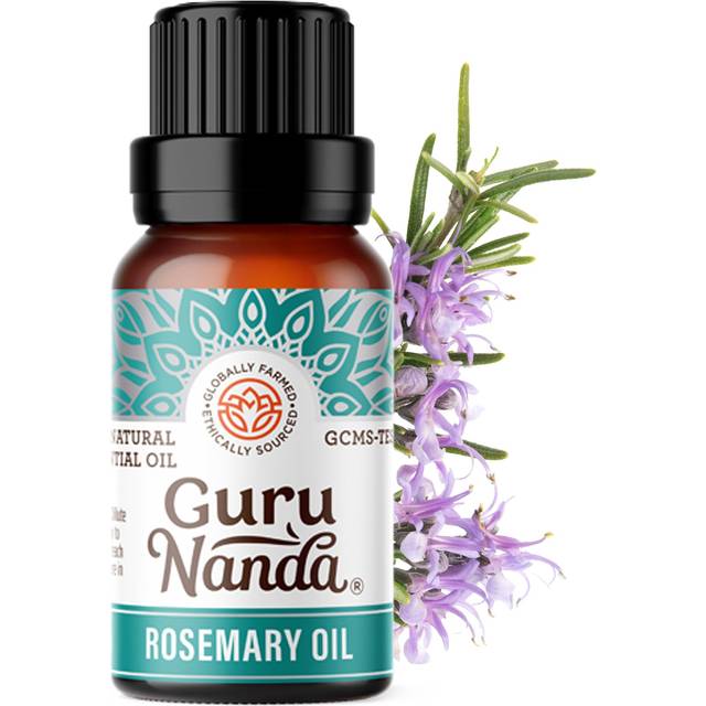 GuruNanda Rosemary Essential Oil - 100% Pure & Natural  Undiluted  Non-GMO - for Hair  Skin & Aromatherapy Diffuser - 15ML