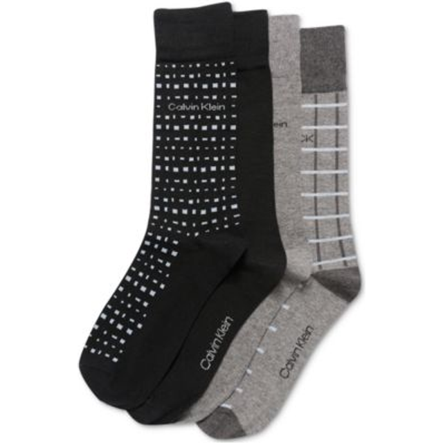 Calvin Klein Assorted Dress Crew Socks, Pack of 4