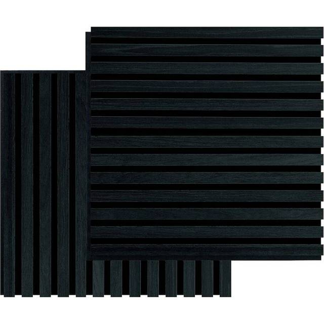 FibroTech SQUARE akustikpanel, 520 x 520 mm,Black Oak - 2 stk.