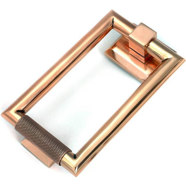 Brompton Door Knocker - Polished Bronze (16.7cm H X 9cm W X 1.42cm D)