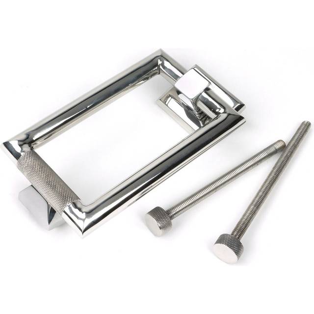 Brompton Marine SS (316) Door Knocker - Polished Marine SS (316) (16.7cm H X 9cm W X 1.42cm D)