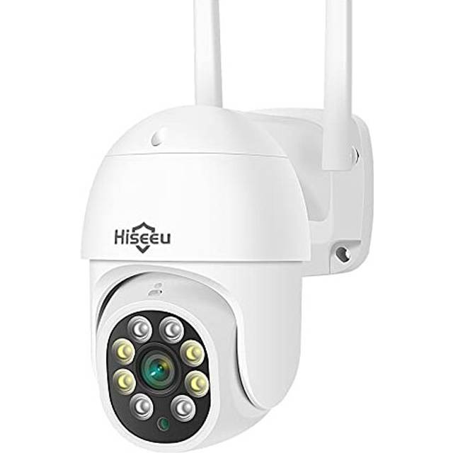 ã5MP+Auto TrackingãSecurity Camera Outdoor with Color Night Vision,Hiseeu 5MP PTZ Digital Zoom Wifi Security Camera 360 View CCTV Camera with