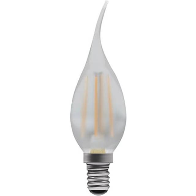 Bell Dimmable Bent Tip Satin E14 LED Filament Candle 3.3W