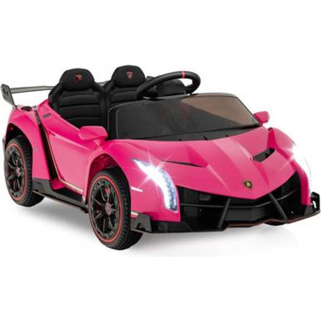 Licensed Lamborghini 4WD Kids Ride-on Sports Car-Pink