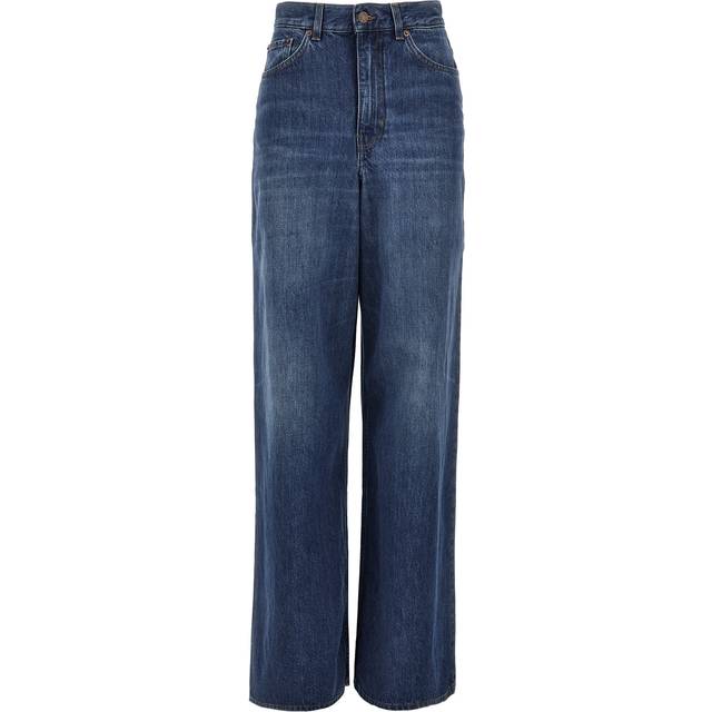 Chloé Blue Wide-Leg Jeans - 402 Night Blue - WAIST US 26