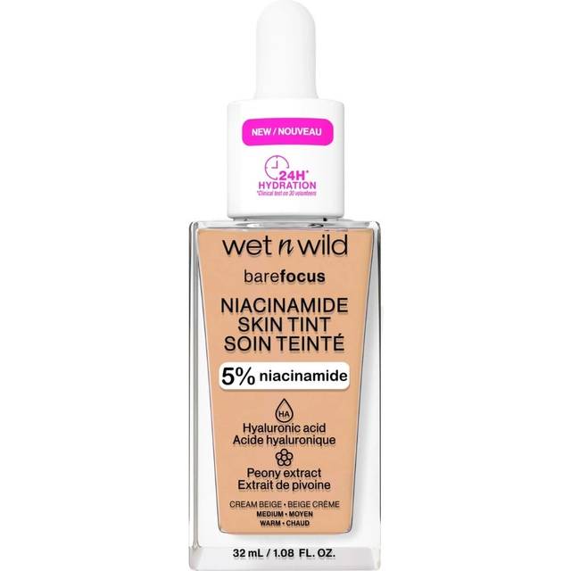 Wet N Wild Ansigt Foundation Barefocus Niacinamide Skin Tint Cream Beige 32 ml