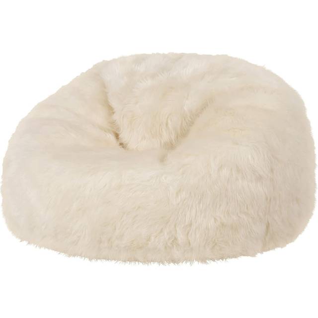 Classic Faux Fur Bean Bag - OEKO-TEX certified - Yellow