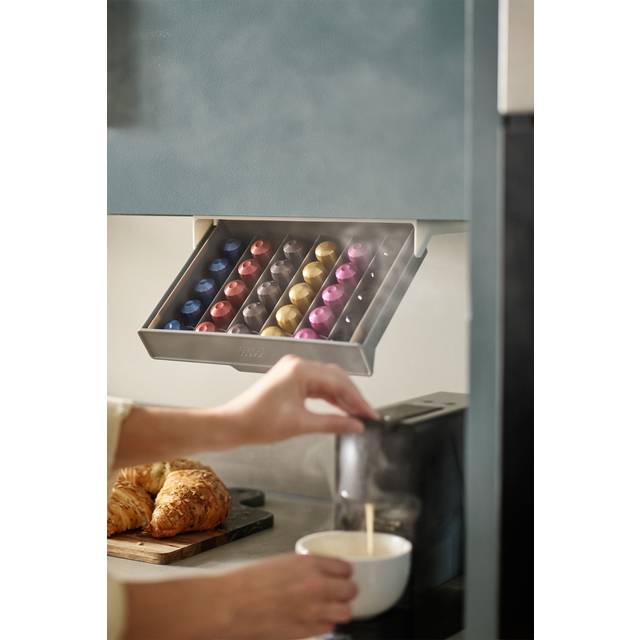 Joseph Joseph Cupboardstore storage box for coffee capsules Light Gray