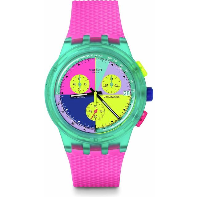 Swatch Unisexuhr 2405 SWATCH NEON SUSG408 - transparent