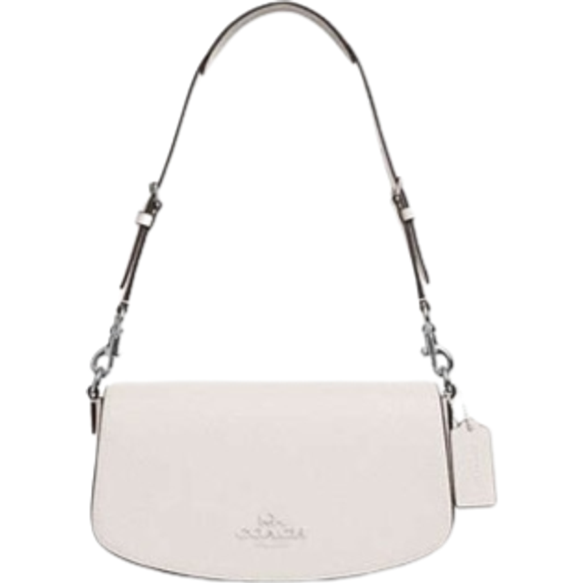 Coach Womens Andrea Shoulder Bag in Smooth Leather with Tonal Hardware - White - One Size