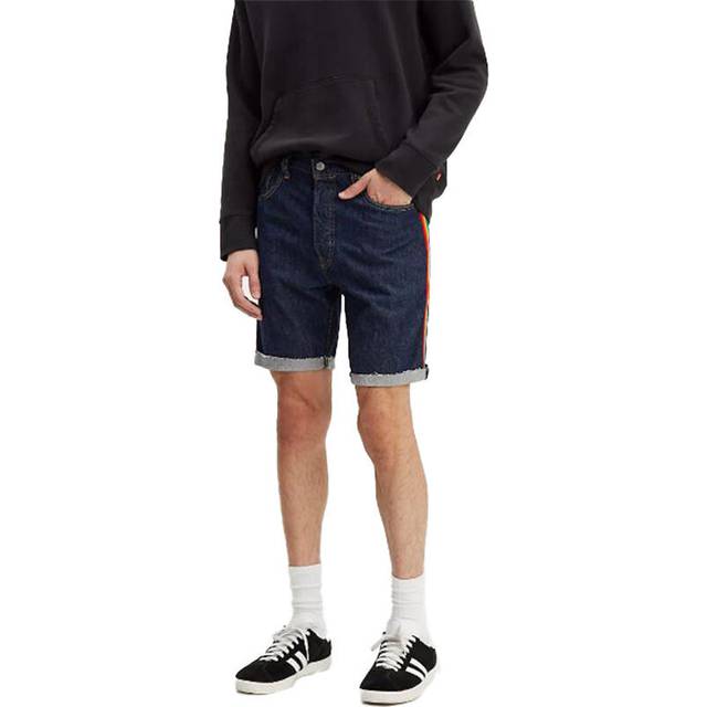 (Blue, W30) LEVIS PRIDE 501 Mens Shorts LEVI Cut Denim Shorts