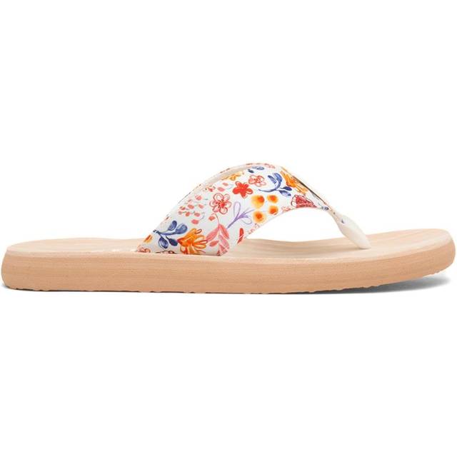 Rocket Dog Adios White Multi Flip-Flops - 8