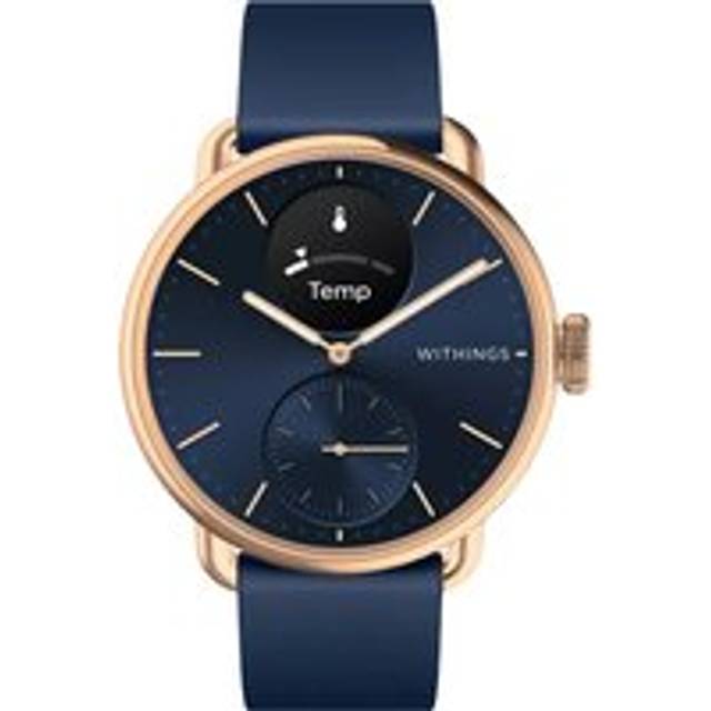 Withings ScanWatch 2 hybrid smartwatch 38 mm (blå/rosaguld)