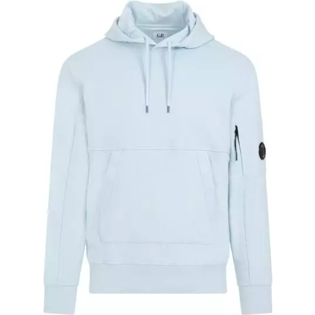 C.P. Company, Hoodies, male, Blue, S, Blue Hooded Sweatshirt