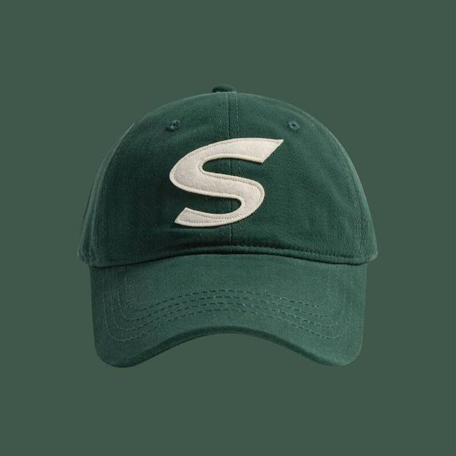 (Green) A Stylish Commuter Cotton Baseball Cap With Simple Temperament And A Cap Hat