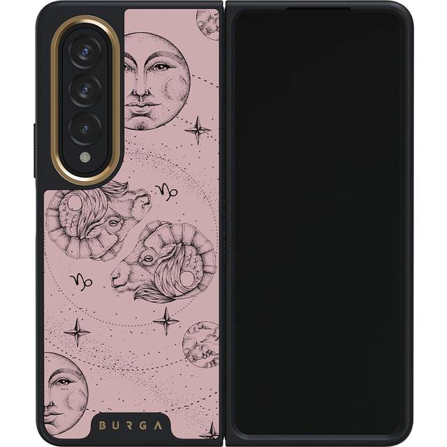 Capricorn - Samsung Galaxy Z Fold 4 Case, Elite Dark / Gold / Pink